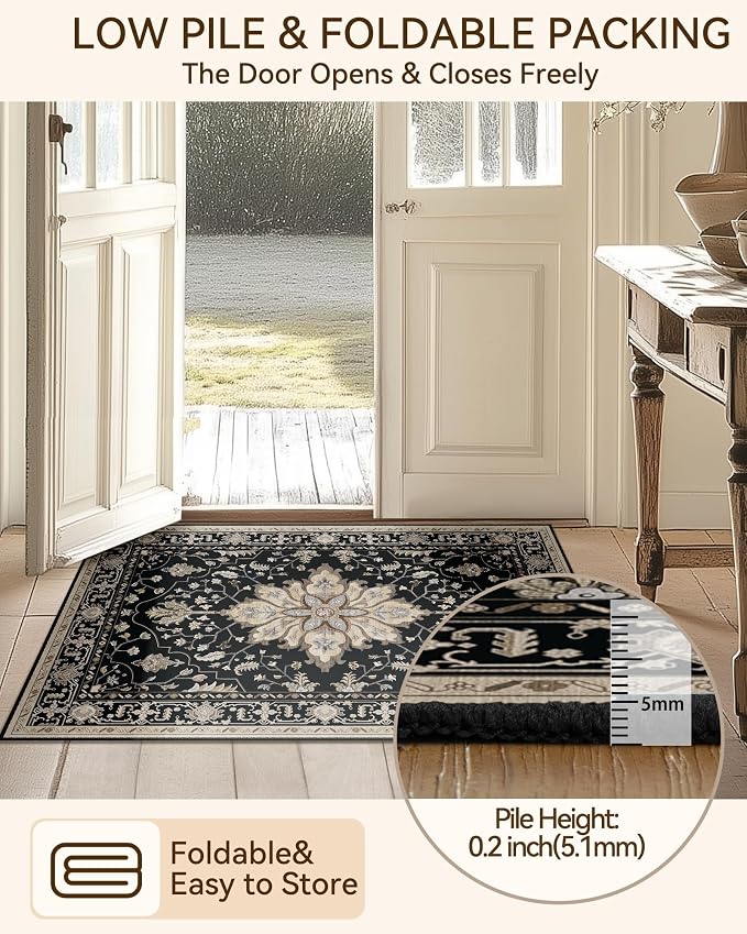 RELEANY Area Rugs 2'x8' Runner Rug Non Slip Washable - Image 6