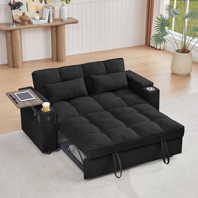 hansones ​66" Multi-Functional Pull-Out Sofa Bed - Image 7