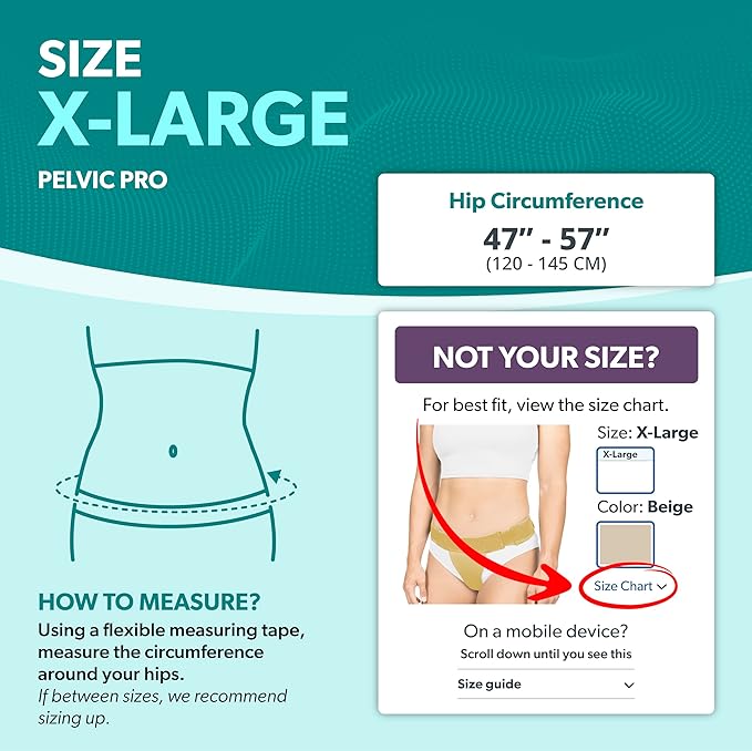 BraceAbility Pelvic Pro Prolapse Belt - Patented, Original Uterus Support Brace for Women Treating Dropped Bladder, Uterine Prolapse, Vulvar Varicosities, Postpartum, Symphysis Pubis Dysfunction (XL)