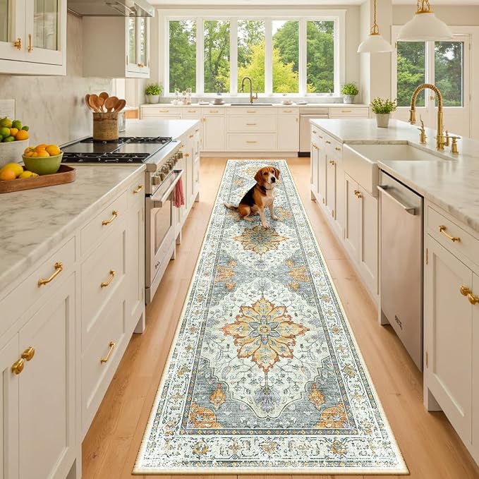 RELEANY Area Rugs 3'x10' Runner Rug Non Slip Washable by RELEANY