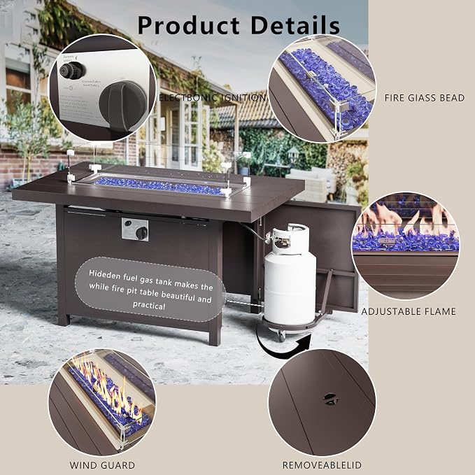 Outdoor Terrace Furniture Set, 8 Piece Outdoor Furniture Set, - Image 3