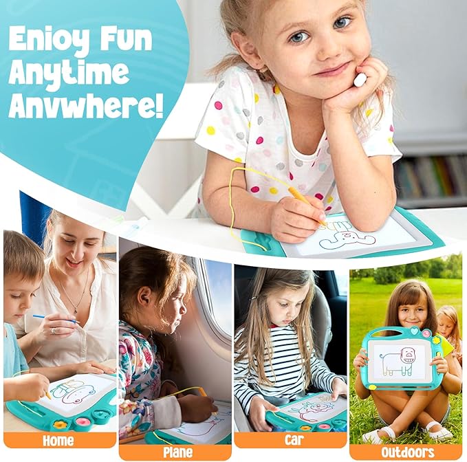 Magnetic Drawing Board, Toddler Toys for Age 1 2 3 Boys Girls, Toddler Drawing Board, Birthday Easter Christmas Halloween Kids Toy Gifts for Boys and Girls