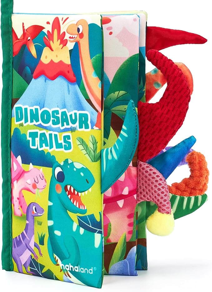 hahaland Baby Books 0-6 Months,Infant Tummy Time Toy High Contrast Sensory Toys 6 to 12 Months Touch Feel Book Baby Gifts for Boy Girl 0-3 Month Book Early Learning Toy (Single Book)