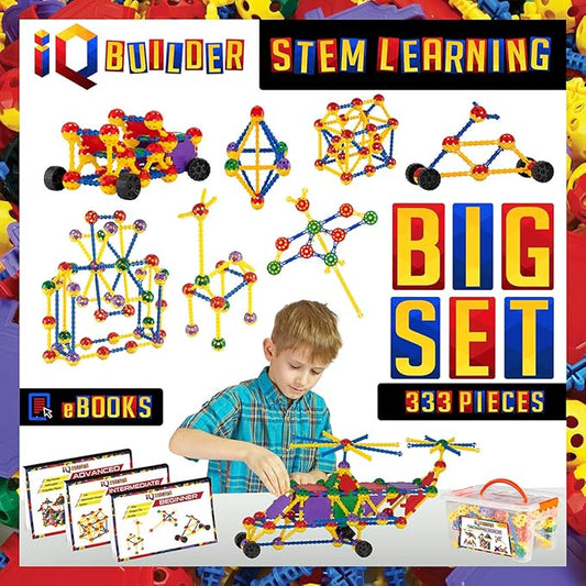 | STEM Learning Toys | Creative Construction Engineering | Fun Educational Building Blocks Toy Set for Boys and Girls Ages 5 6 7 8 9 10 Year Old + | Best Toy Gift for Kids | Activity Game