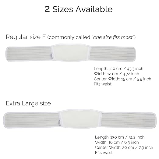 NeoTech Care Adjustable Maternity Belt - Light and Breathable Pregnancy Belly Support Band for Pregnant Women (White, Extra Large Size)