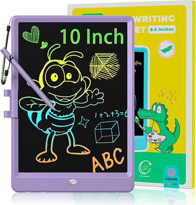 KOKODI 10 Inch LCD Writing Tablet, Purple Drawing Boards for Kids(Purple)