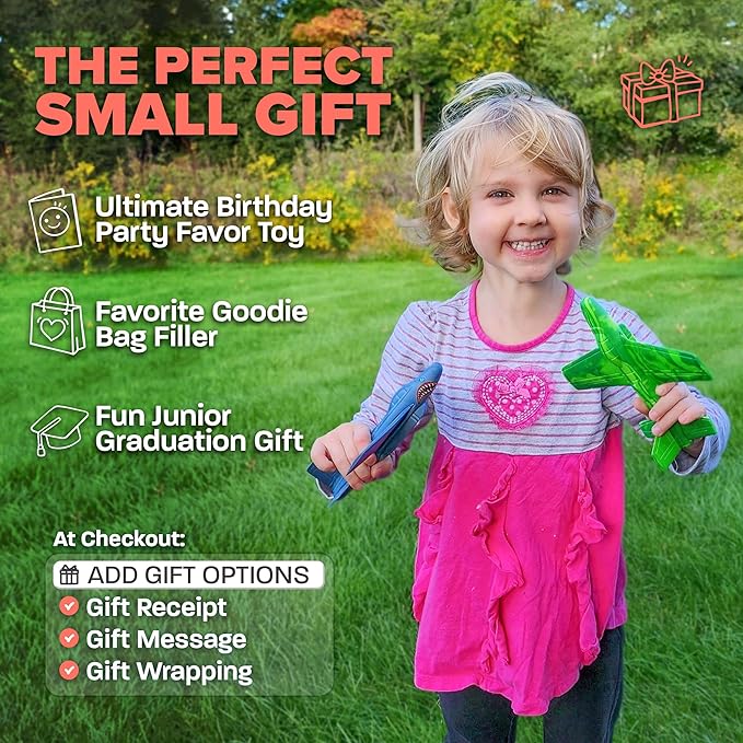 Airplane Toy Foam Glider: Airplane Toys For 3 Year Old & Airplanes For Kids 2-4 Toy Airplane For Boys&GirlsFoam Model Plane & Planes Air Plane Toy, Toddlers