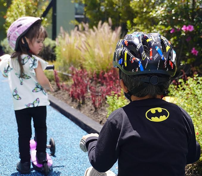 Kid Bicycle Helmets, LX LERMX Kids Bike Helmet Ages 3-5/5-14 Adjustable from Toddler to Youth Size, Durable Kids Bike Helmet with Fun Designs for Boys and Girls