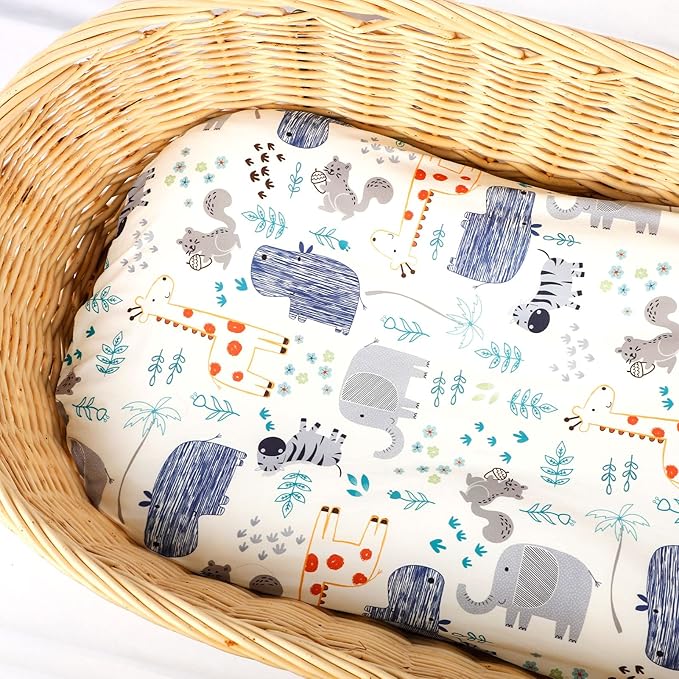 Hooyax Baby Lounger Slipcover for Newborns, Removable Infant Floor Seat, Padded Lounger Cover with Animal Design