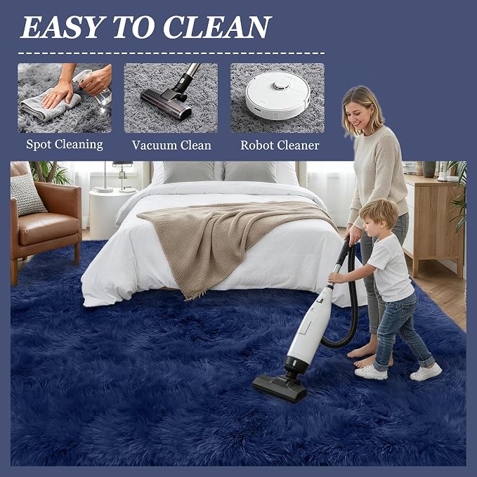 6x9 Area Rugs for Living Room Bedroom: Ultra Soft Fluffy Shag Rug Upgrade - Image 8