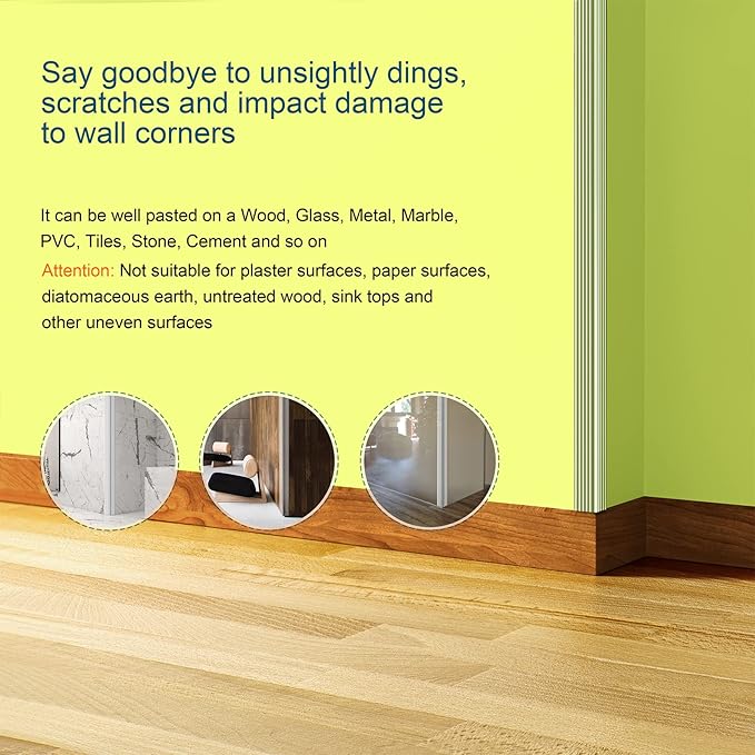 HOMREALM Baby Proofing 16.4ft Long (1.97" Wide) Corner Protector Baby Corner Guards Furniture Corner & Edge Safety Bumpers Clear Baby Proofing Bumper Cushion for Table Furniture Sharp Corners