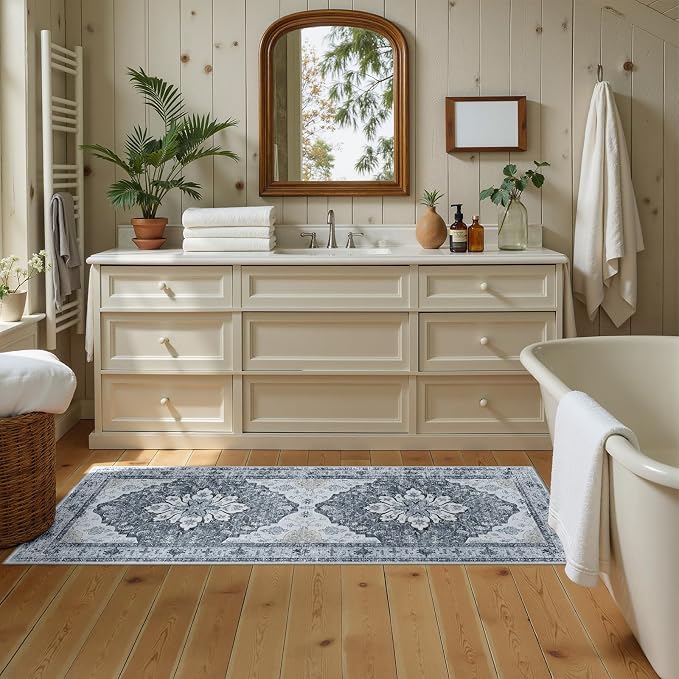 RELEANY Area Rugs 2'x6' Runner Rug Non Slip Washable - Image 3