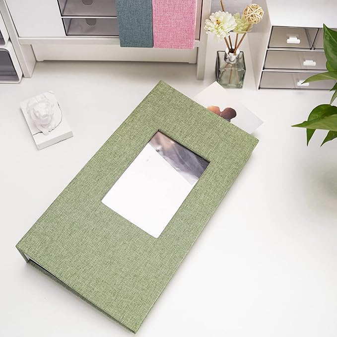 Vienrose Linen Photo Album 420 Pockets for 4x6 Photos Fabric Cover Photo Books Slip-in Picture Albums for Wedding Baby Vacation