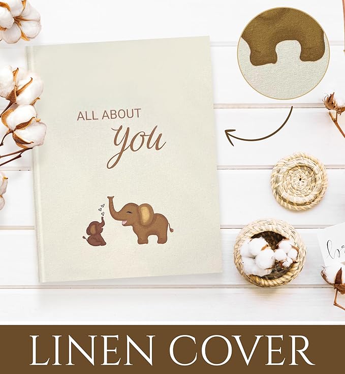 Babys First Year Book, Baby Memory Book Boy or Girl, Baby Photo Album, Minimalist Baby First Year Book, Scrapbook Baby, Keepsake Baby Memory Book, Gender Neutral Baby Milestone Warm Earth Colors