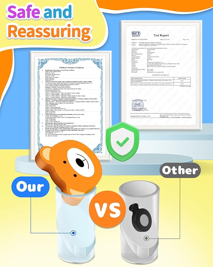 Bekayshad Wooden Puzzles Toddler Toys Gifts for 1 2 3 Year Old Boys Girls, 12 Pack Animal Jigsaw Puzzles Montessori Toys, Learning Educational Birthday Gifts for Girls Boys Ages 1-3