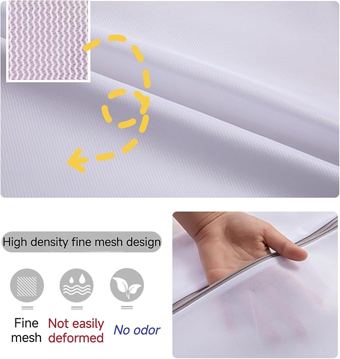 4Pcs Mesh Laundry Bags for Delicates（ 2L,2XL ）,Laundry Bags Mesh Wash Bags,Laundry Bag For Washing Machines,For clothes, pants, skirts, outerwear, anti knot
