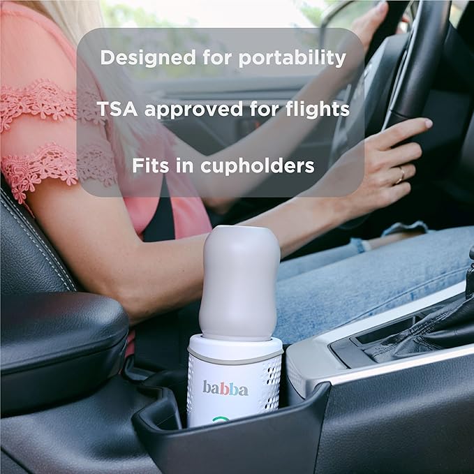 Babba Baby Bottle Cooler and Warmer - Both refrigerates and Fast Warming, Breast Milk Storage, Travel-Friendly and Portable, Smart app-Control, Perfect Temperature
