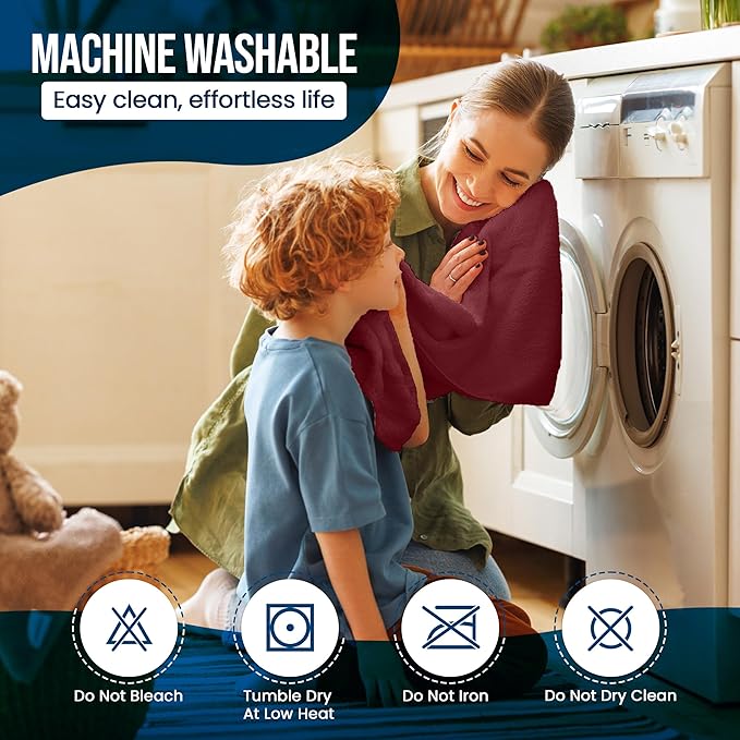 Utopia Bedding Waterproof Mattress Protector Queen Size, Premium Terry Mattress Cover 200 GSM, Breathable, Fitted Style with Stretchable Pockets (Burgundy)