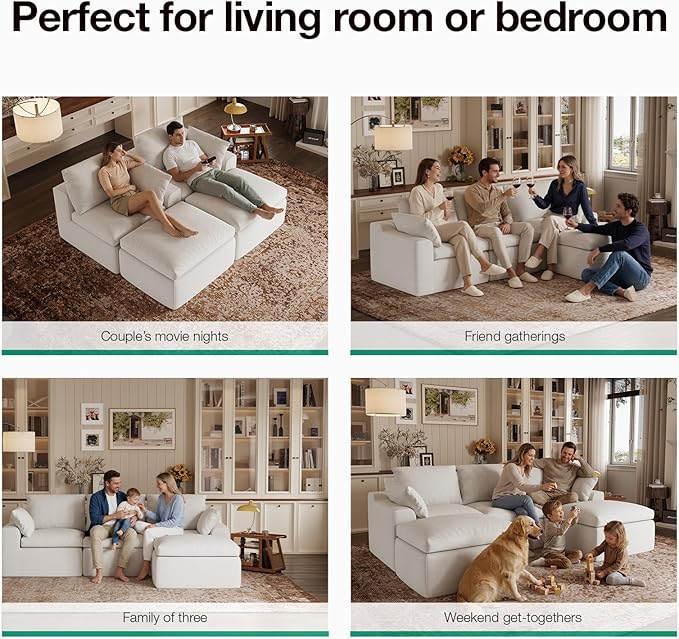 Novilla Modular Cloud Couch, Modern Sectional Sofa - Image 21