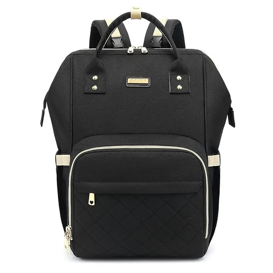 Diaper Bag Backpack, Diaper Bags for Baby Girls Boys, Baby Bags for Moms Dads, Nappy Changing Bag with Insulated Pockets,Multi-functional Waterproof Backpack with Stroller straps-Black