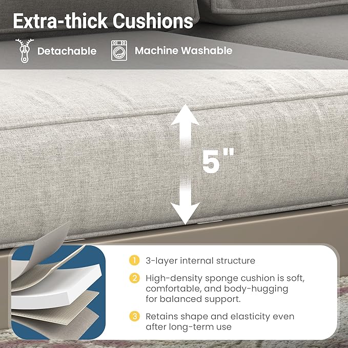 Wisteria Lane Metal Patio Furniture Sofa, All-Weather Outdoor Couch - Image 4