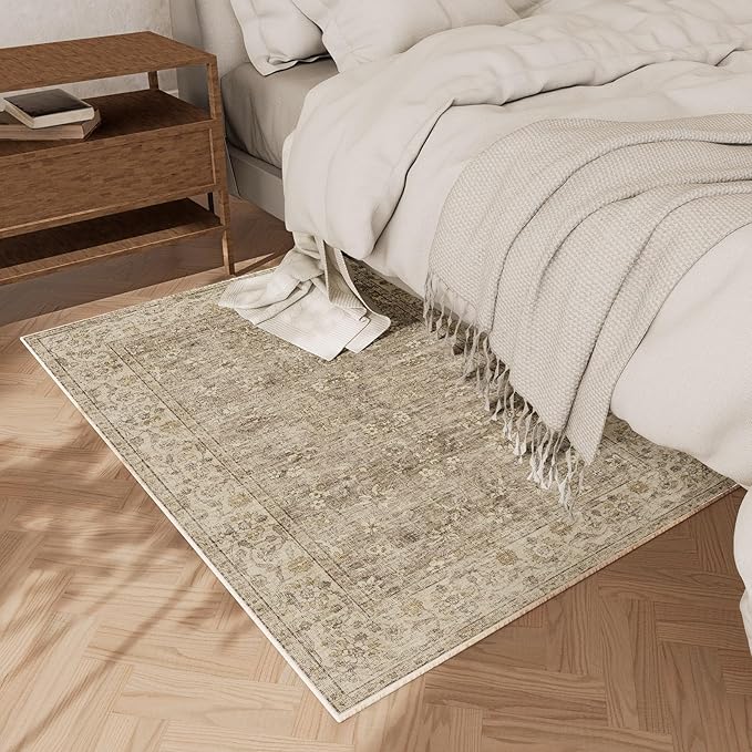 Washable Entryway Small Area Rugs: Door Mat Indoor Entrance 2x3 Boho Rug Stain Resistant Non-Slip Rubber Backing Soft Carpet for Kitchen Front Door Indoor Entrance Entry Bedroom Kids Room