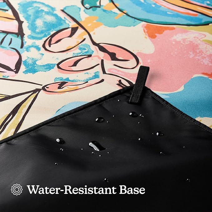 Nomadix Festival Blanket - Perfect for Picnics, Camping, & Lawn Seating - Plush Top & Water Resistant Base - Made with Post Consumer Recycled Materials - Jungle - 60x70