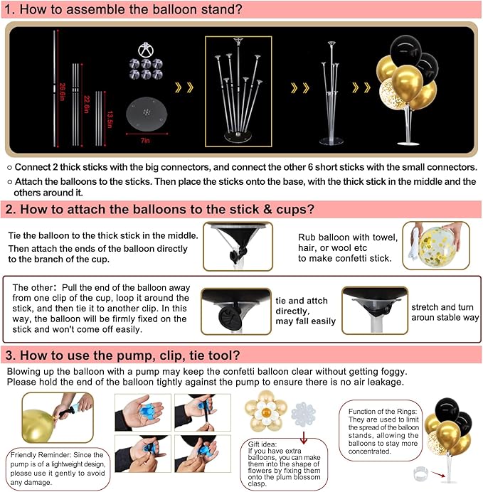 TONIFUL 4 Set Burgundy Red Gold Balloon Centerpieces for Table,Balloon Stand Kit for Graduation Decorations 2025,Christmas Party Decoration,New Year's Eve,Anniversary,Thanksgiving,Birthday Decorations