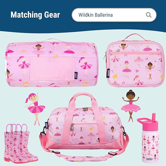 Wildkin ECO rPET 15-inch Kids Backpack – Sustainable, Padded, Adjustable – Ballerina