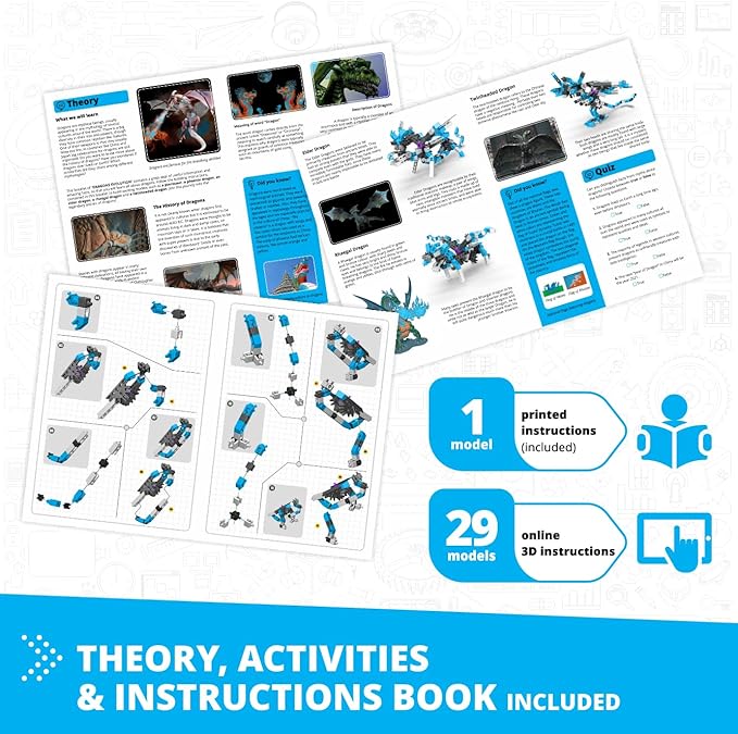 Engino Creative Engineering Toys, 30 Multi Model Set for Kids 7+, Bulding Toys, Creative STEM Kit, STEM Projects for Young Inventors, Gift for Boys & Girls