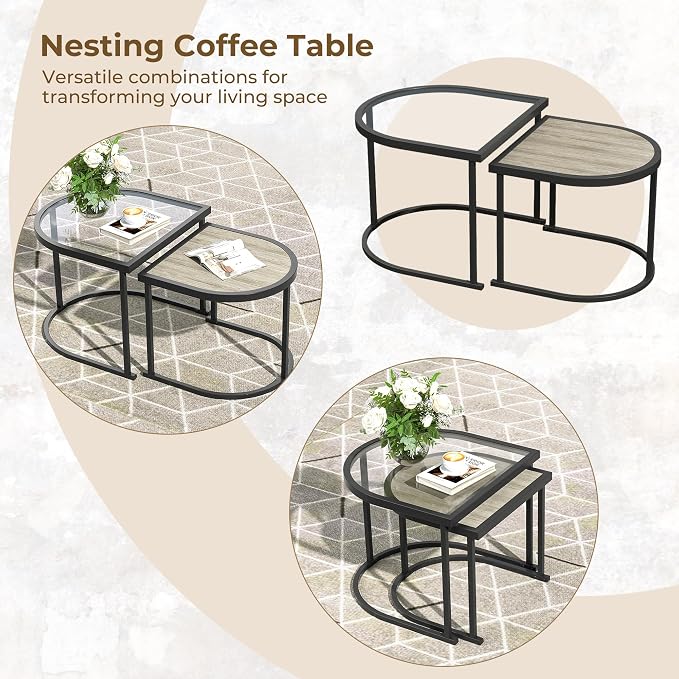 Grand patio 5-Piece Outdoor Furniture Set, 5 Seats Wicker Sofa Conversation Set - Image 3