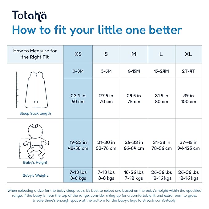 TotAha Newborn Sleep Sacks 0-3 months 3 Pack, Light, Soft, and Safe Baby Wearable Blanket Sleeping Bag with 2-Way Zippers, 0.5 TOG