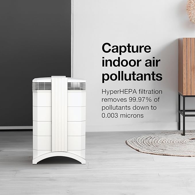 IQAir HealthPro Compact XE Air Purifier - 2-Pack - Compact HyperHEPA Fration for Rooms up to 2480 sq ft - Allergens, Smoke, Dust, Mold, Pet Dander, Swiss Made, WiFi Enabled