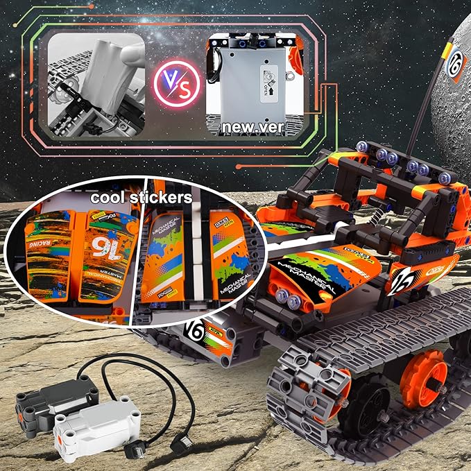 BIRANCO. STEM Remote Control Building Kit 3 in 1 RC Tracked Racer/Tank/Robot Engineering Toys, Science Construction Play Set, Toy Car Christmas for Boys & Girls Age 8-12 (392pcs)