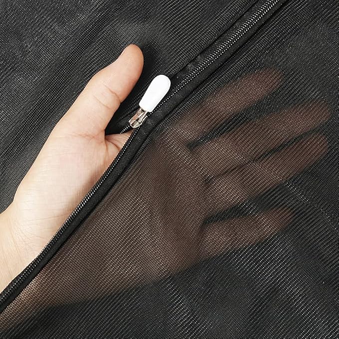 2Pcs Extra Large Mesh Laundry Bags for Washing Machine - Ideal for Delicates, Blankets, Sheets, Bedding, Toys, Pet Items - Zippered Mesh Bags for Travel, Storage, Dorms, Home (43 x 35 Inches)