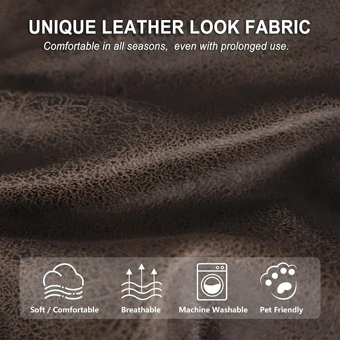 ANARACHON Leather Look Recliner Console Cover - Image 5
