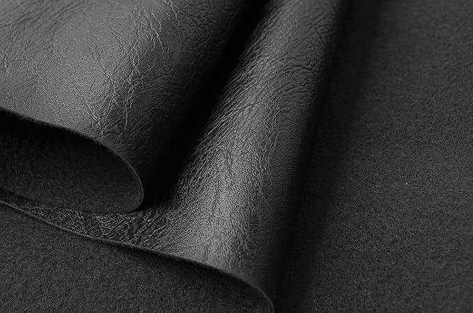 Wento Thick Half Yard Faux Leather Fabric Soft Skin Grain PU Leather - Image 3