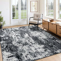 RELEANY Washable Area Rugs 4'x5' Non-Slip Modern Abstract Soft by RELEANY
