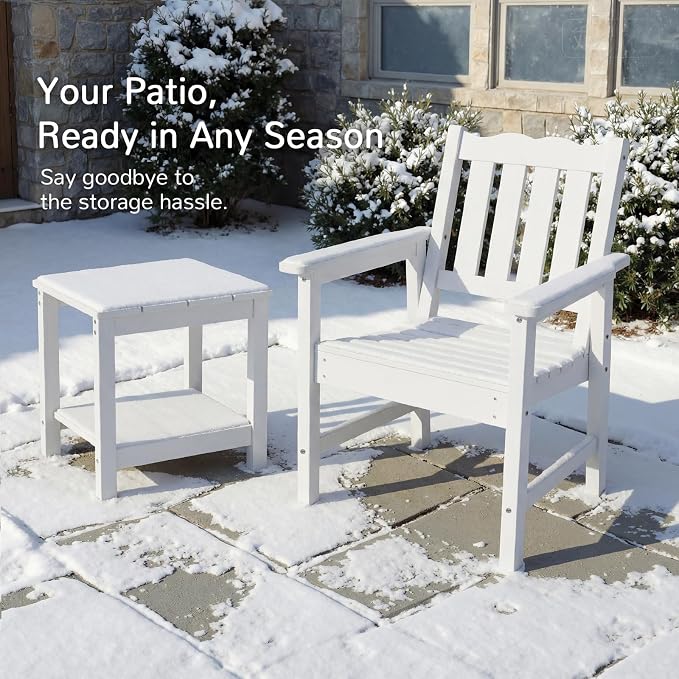 Stoog All-Weather Patio Chairs Set of 2, HIPS Outdoor Chairs - Image 6
