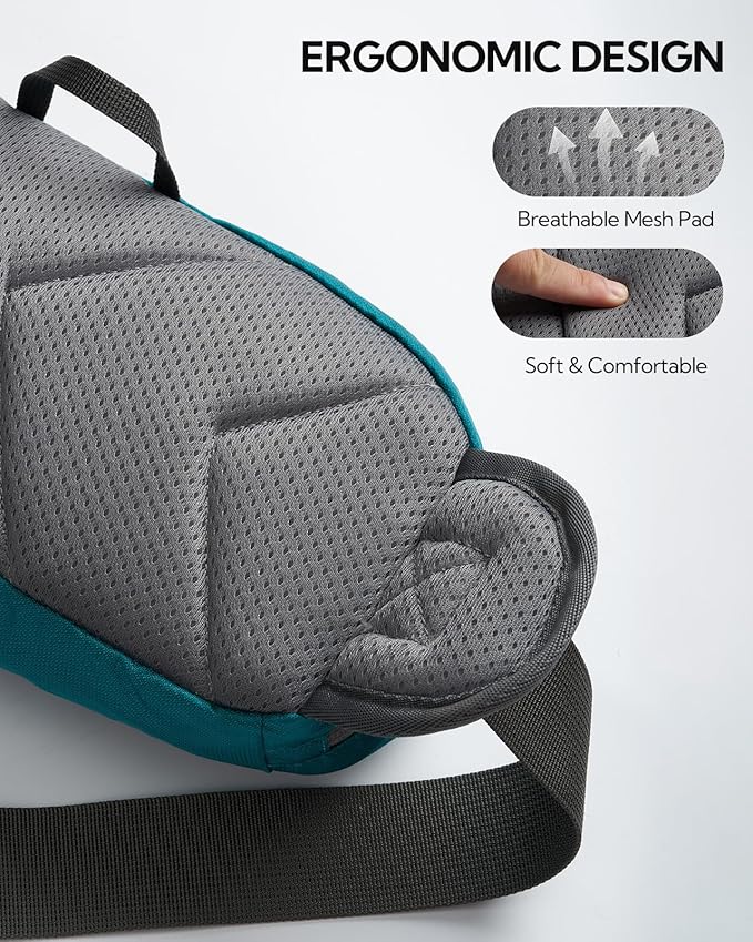 WATERFLY Fanny Pack Waist Bag: Hiking Water Bottle Holder with Strap Waist Pack for Women Men Hydration Hip Packs for Running Walking Traveling-Cyan