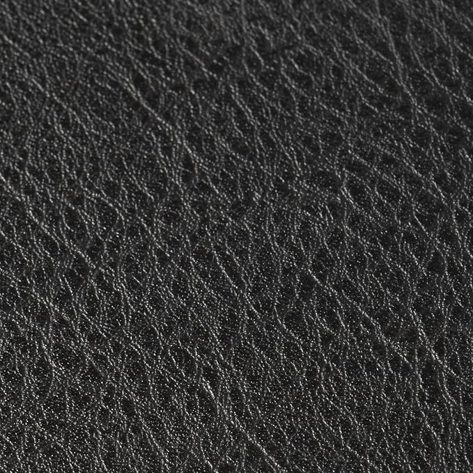 LA JOLIE MUSE Fluted Cardboard Storage Baskets with Leather-Like Lids, Sturdy Stackable Paper Boxes Decorative Tray, Black & Beige, Set of 3