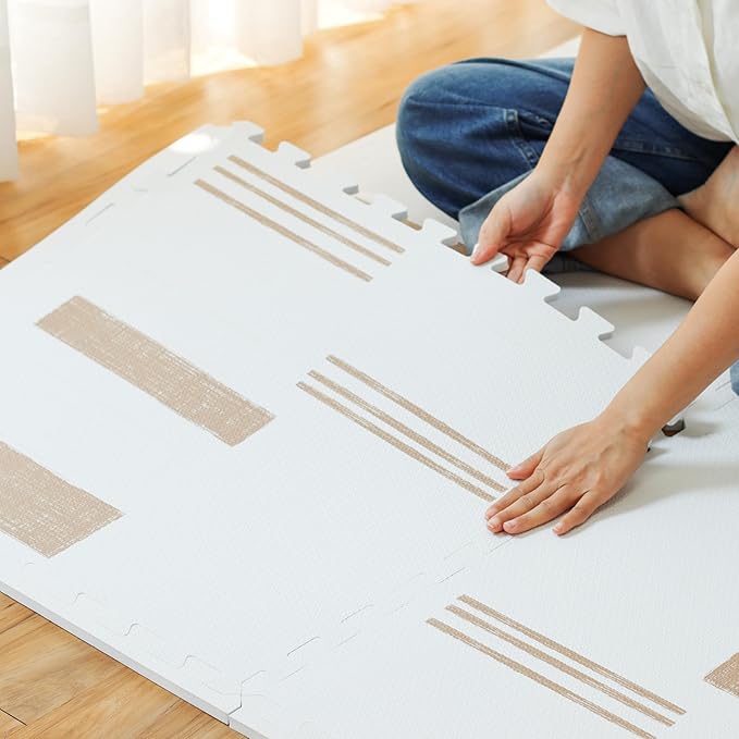 Baby Play Mats for Floor - Sol (4x6ft) - Premium EVA Foam Play Mat for Babies & Toddlers - Perfect for Tummy Time, Crawling, Playroom - Stylish & Comfortable Kids Play Mat