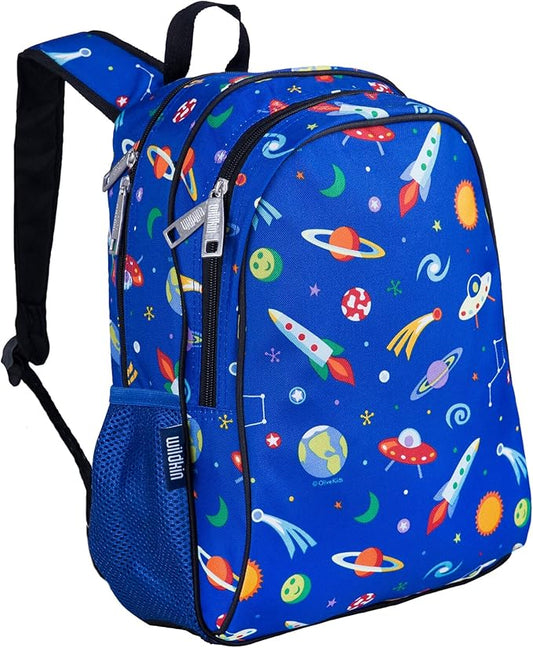 Wildkin 15-inch Kids Backpack – Durable, Padded, Adjustable for School & Travel - Out of this World