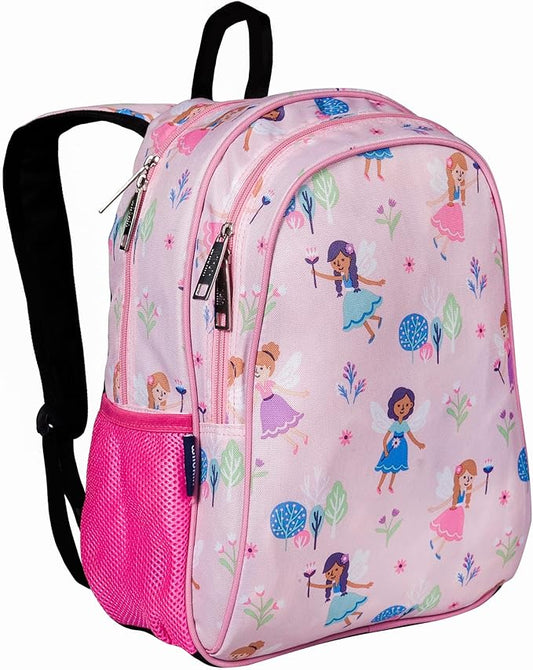 Wildkin 15-inch Kids Backpack – Durable, Padded, Adjustable for School & Travel - Fairy Garden