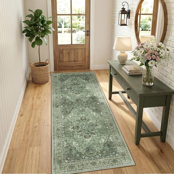 RELEANY Area Rugs 2'x5' Runner Rug Non Slip Washable - Image 3