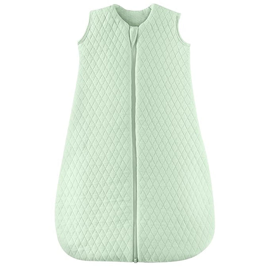 JELLYMONI Baby Sleep Sack TOG 2.5, 6-12 Months Winter Baby Wearable Blanket, 100% Cotton Infant Sleeping Sack 2-Way Zipper Warm Quilted Sleepsack