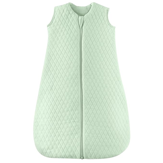JELLYMONI Baby Sleep Sack TOG 2.5, 0-6 Months Winter Baby Wearable Blanket, 100% Cotton Infant Sleeping Sack 2-Way Zipper Warm Quilted Sleepsack