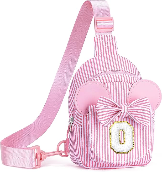 Small Sling Bag, Birthday Gift for Girls, Gifts for Little Girls Kids, Little Girl Birthday Gift for Kids Daughter Sister Little Girl Gifts Trendy Stuff Belt Bag (Pink O)