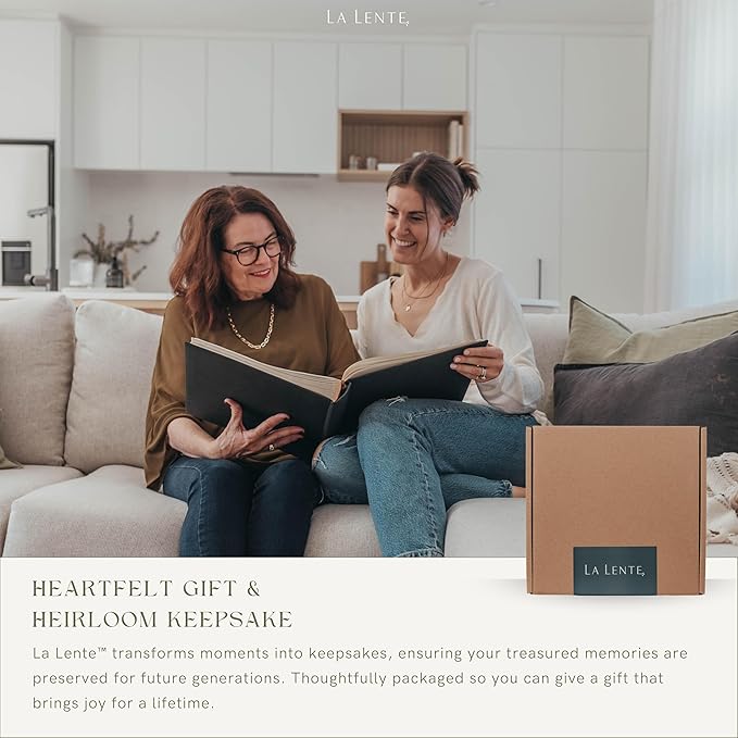 Premium Scrapbook Album – Acid-Free Photo Album with Writing Space – 100 Pages for Size 4x6 – Holds 500 Photos – Wedding, Baby, Travel & Family Memories (Taupe/Grey)