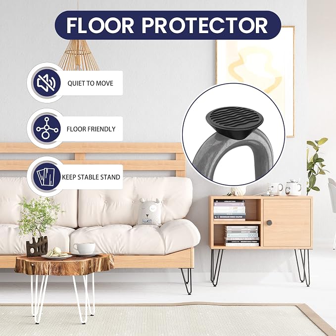 SMARTSTANDARD 16 Inch Heavy Duty Hairpin Furniture Legs, Metal Home DIY Projects - Image 5
